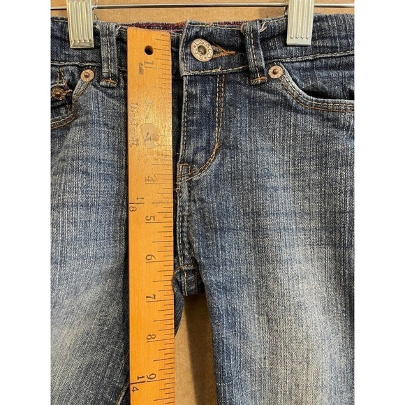 Levi's Jeans Girl's 7 Blue Denim Slim Straight Fit - Picture 5 of 10